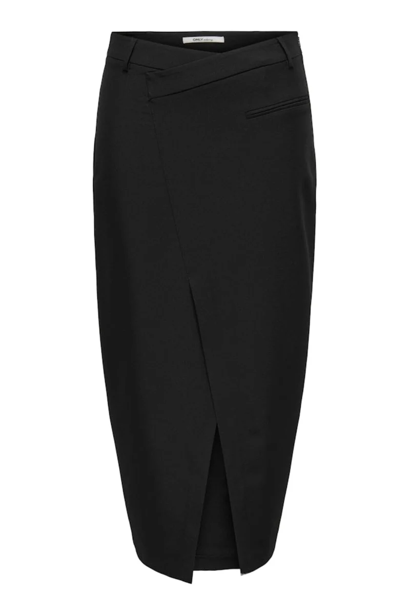 Only - Onlwella Life Long Skirt Tlr - 4902883 Black