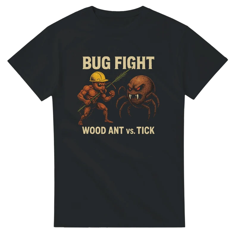T-shirt Original – Bug Fight: Wood Ant vs. Tick