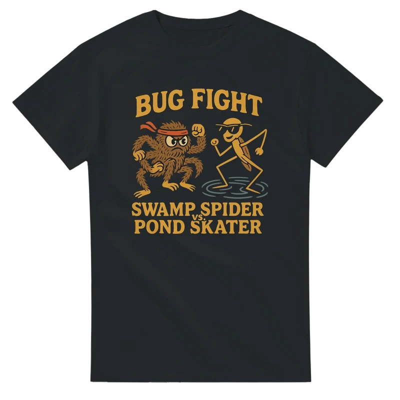 T-shirt Original – Bug Fight: Swamp Spider vs. Pond Skater