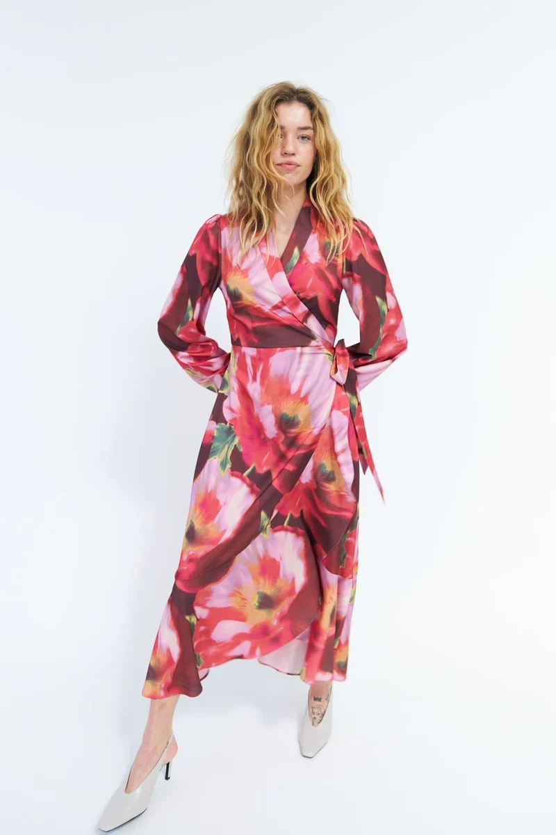 Cras - Lara Dress C1687 - Poppy Flower Red