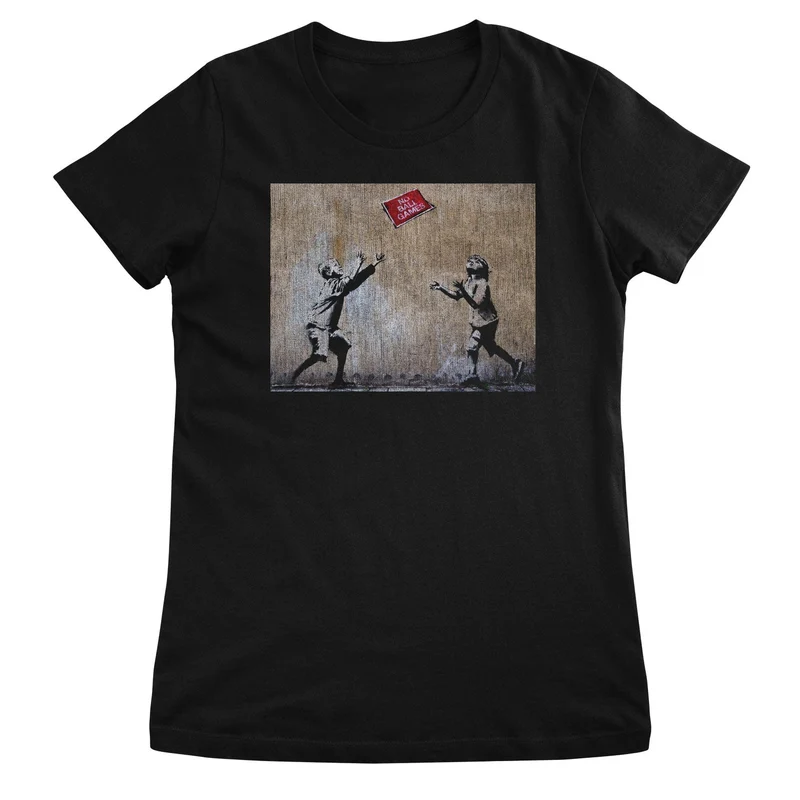 Banksy - No Ball Games Girly Top