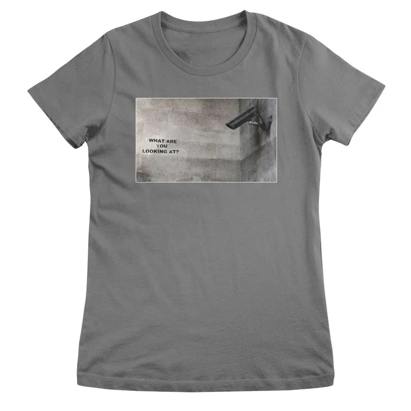 Banksy - What Are You Looking At Girly Top