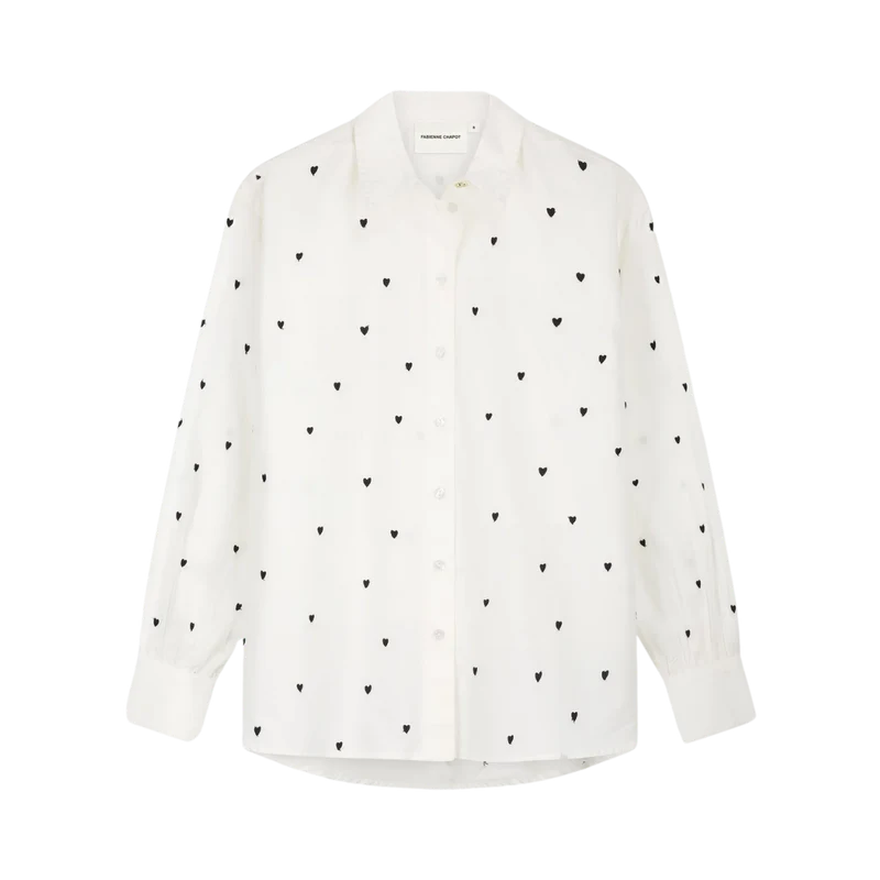 Dina Blouse - Cosy White/Black