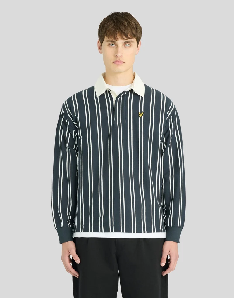 Cotton Striped Rugby Shirt