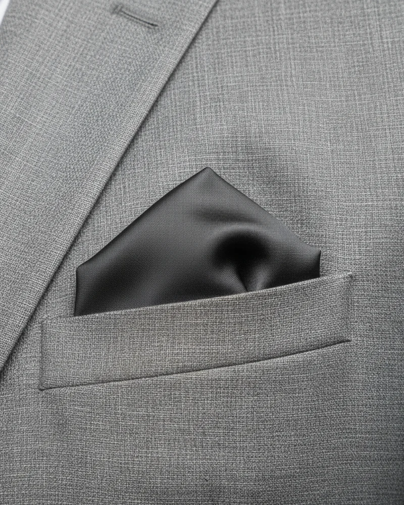 STHLM KRAVATT Handkerchief Silk - Antracit