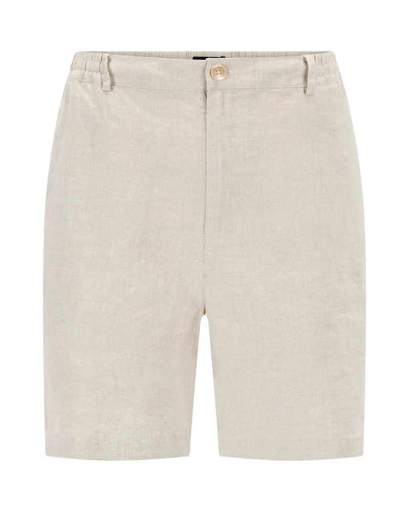 URBAN PIONEERS Bartolo Linen Shorts - Light Sand