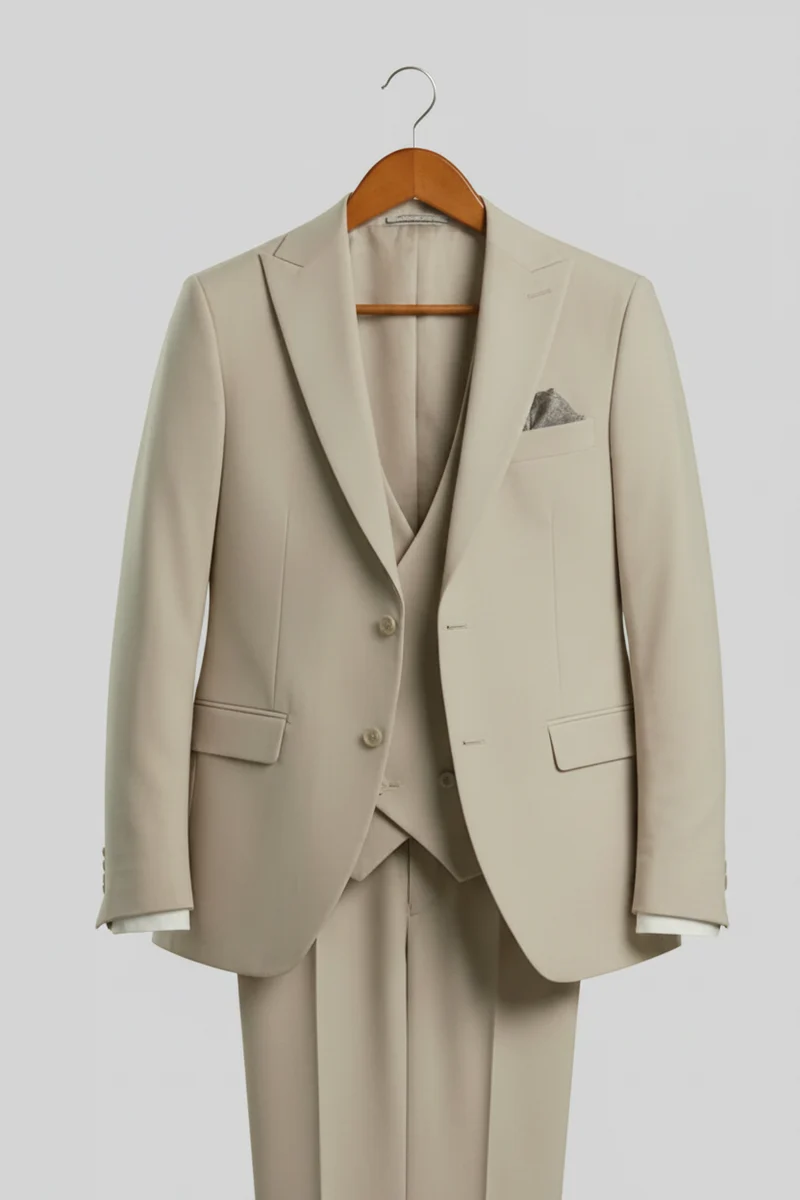 PAGUS 3P Regular Suit - Beige