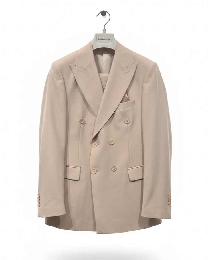 PAGUS 2P Regular DB Suit - Beige