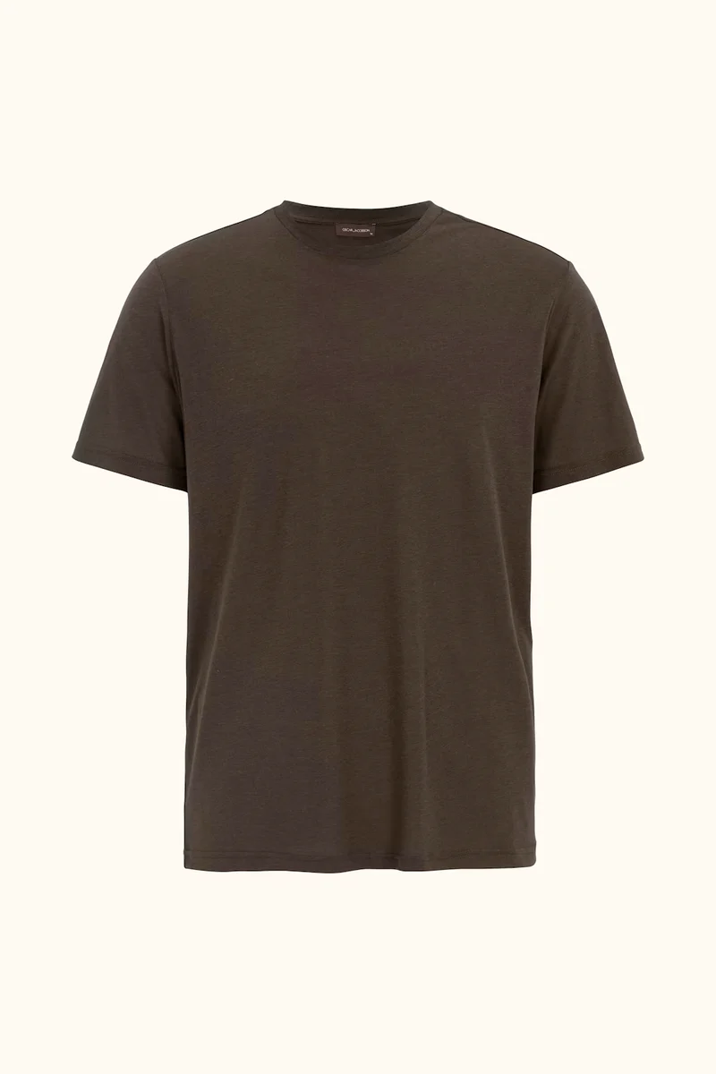 OSCAR JACOBSON Kim T-Shirt SS - Brown