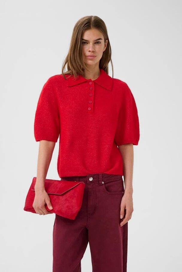 Gestuz - Gzalpha Ss Polo Pullover 10910852 - 109238 - Postbox Mélange