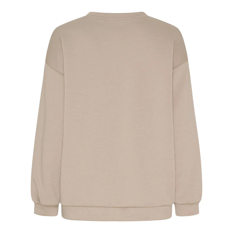 Marta Du Chateau - Mdchibiscus Sweatshirt 22659 - Beige New