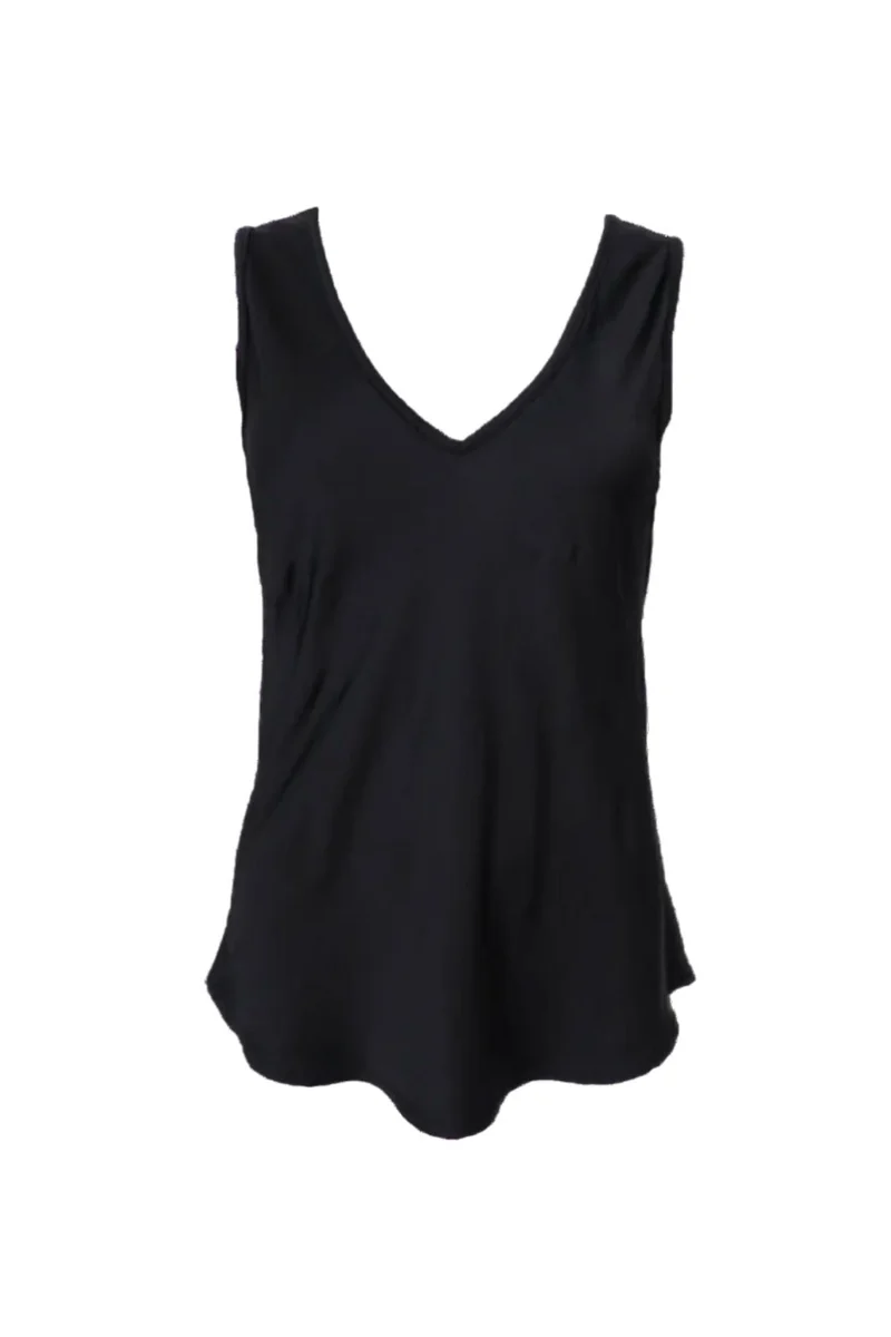 Black Colour - Bcmabel Double V-Neck Top 41210 - Shirts - Black