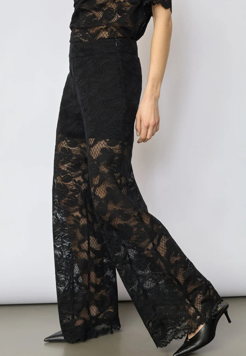 Co´Couture - Lannycc Lace Pant 41155 - 96 - Black
