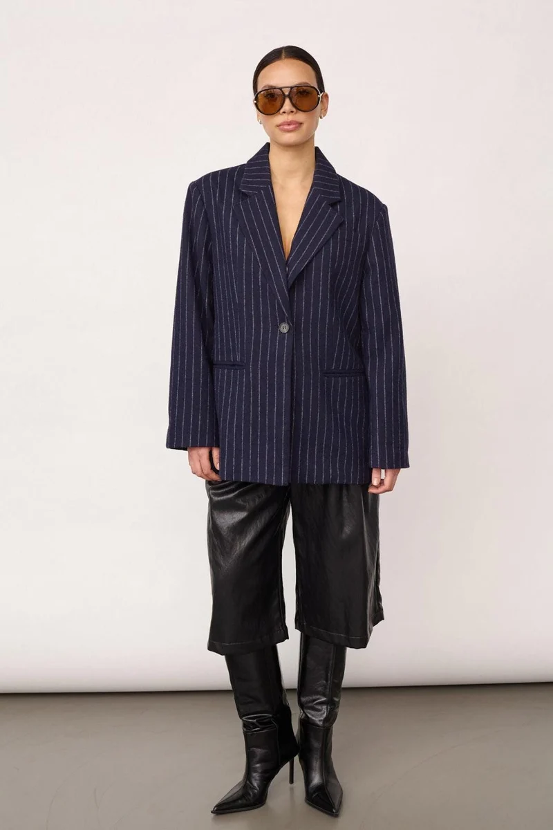 Co´Couture - Naidacc Pin Power Blazer 500133 - 40007 - Navy