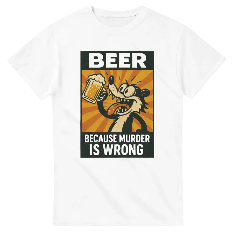T-shirt Original – Beer Because Murder Is Wrong