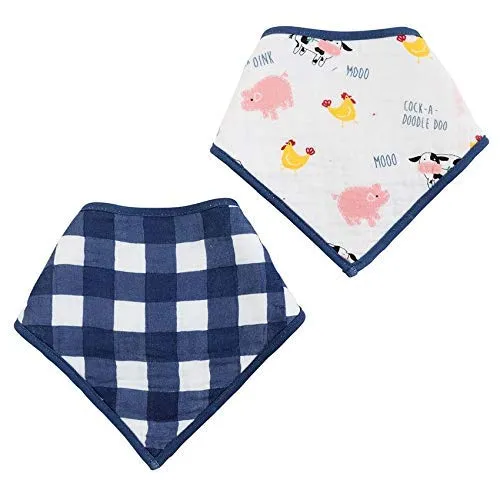 Farmhouse Animals Bib Set - 2 pc Set