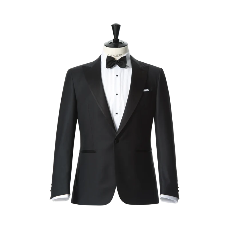 Royal Pointed Tuxedo Blazer - 99 Black