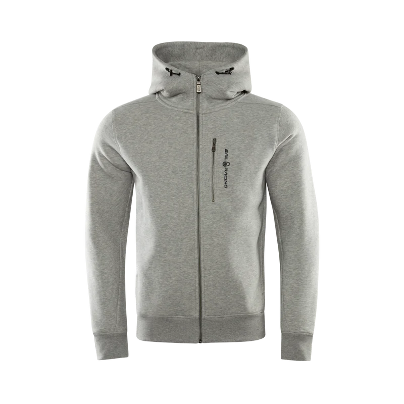 Bowman Zip Hood - Grey Mel