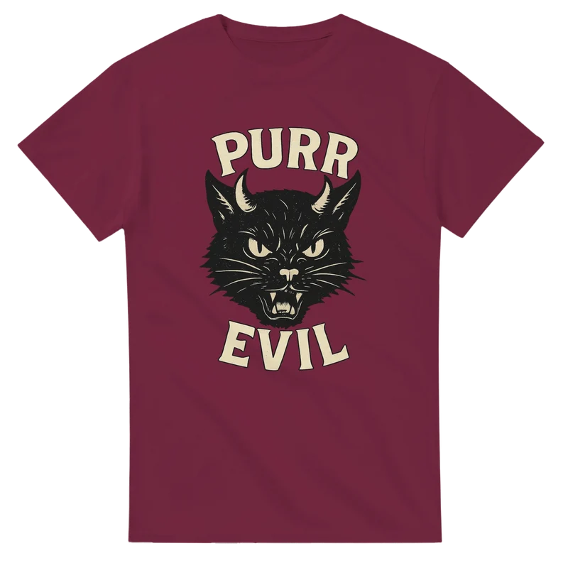 T-shirt Original – Purr Evil (Dark)