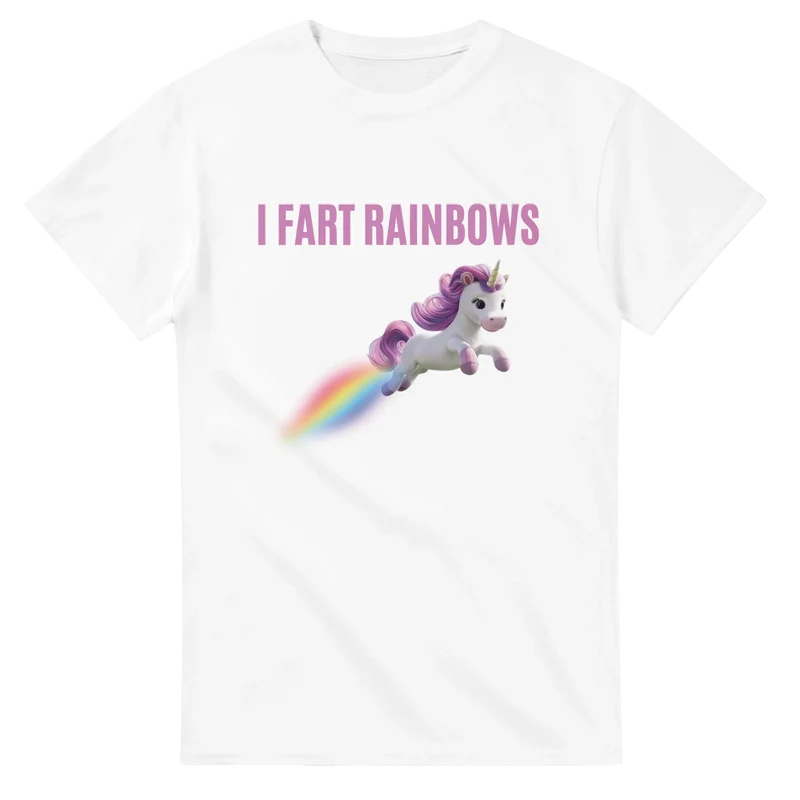 T-shirt Original - I fart rainbows