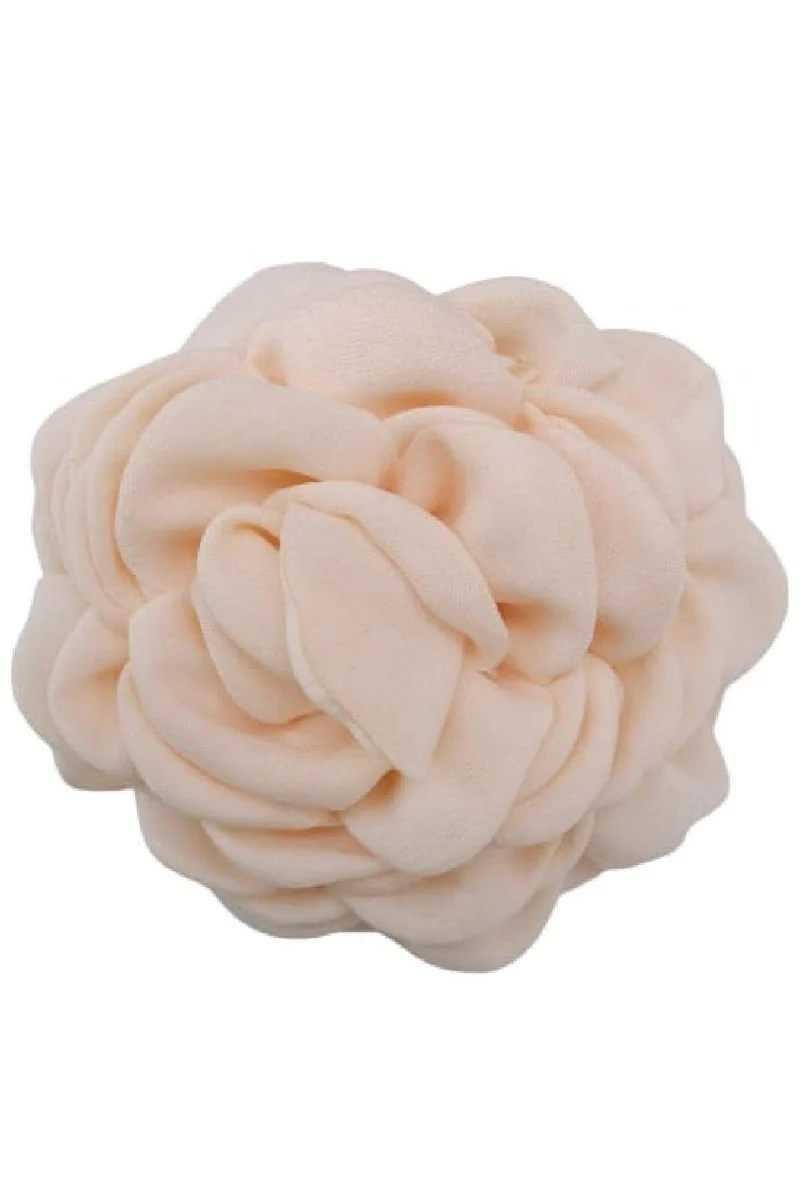 Black Colour - Bcvilla Mega Flower Brooch - Creme