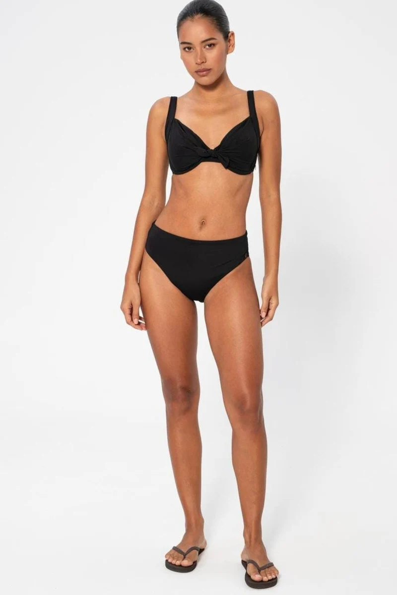 Panos Emporio - Dione Solid Bottom Bikini Bottom Pews2501 - Black