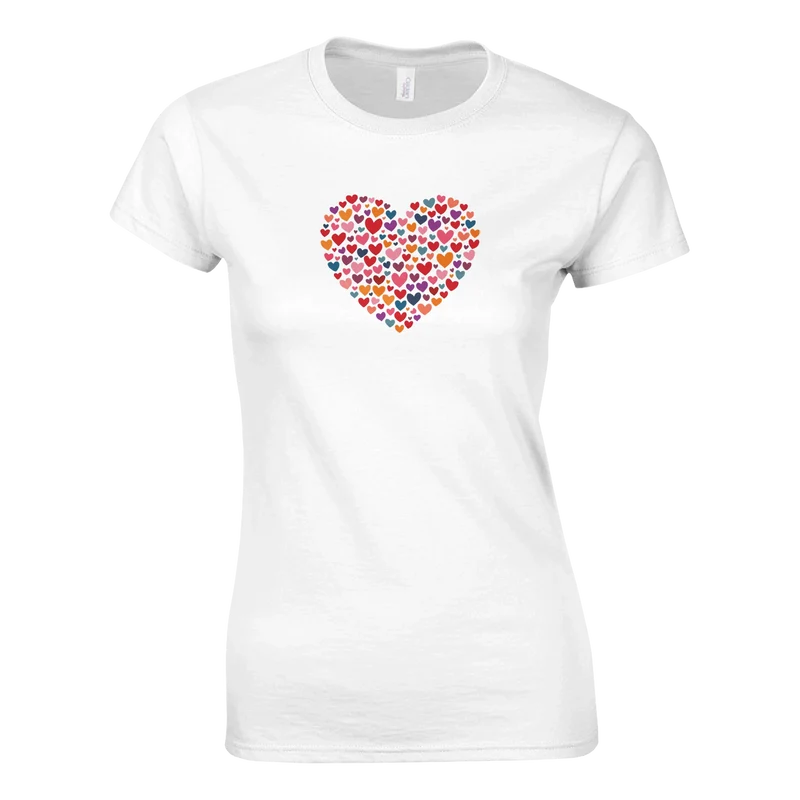 T-shirt Dam - Color Heart