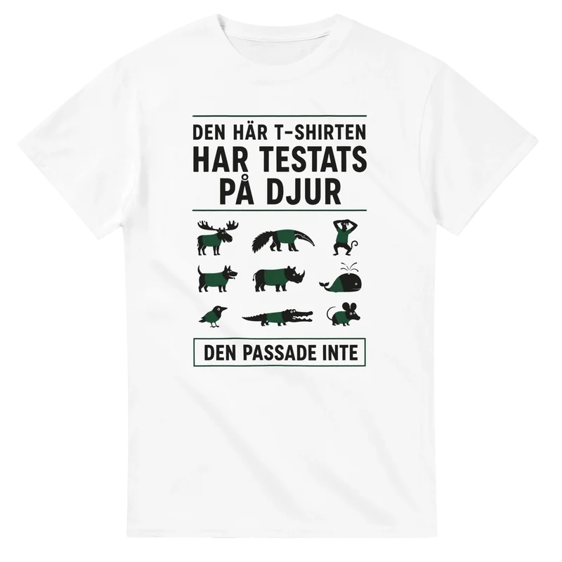 T-shirt - Den här T-shirten har testats på djur
