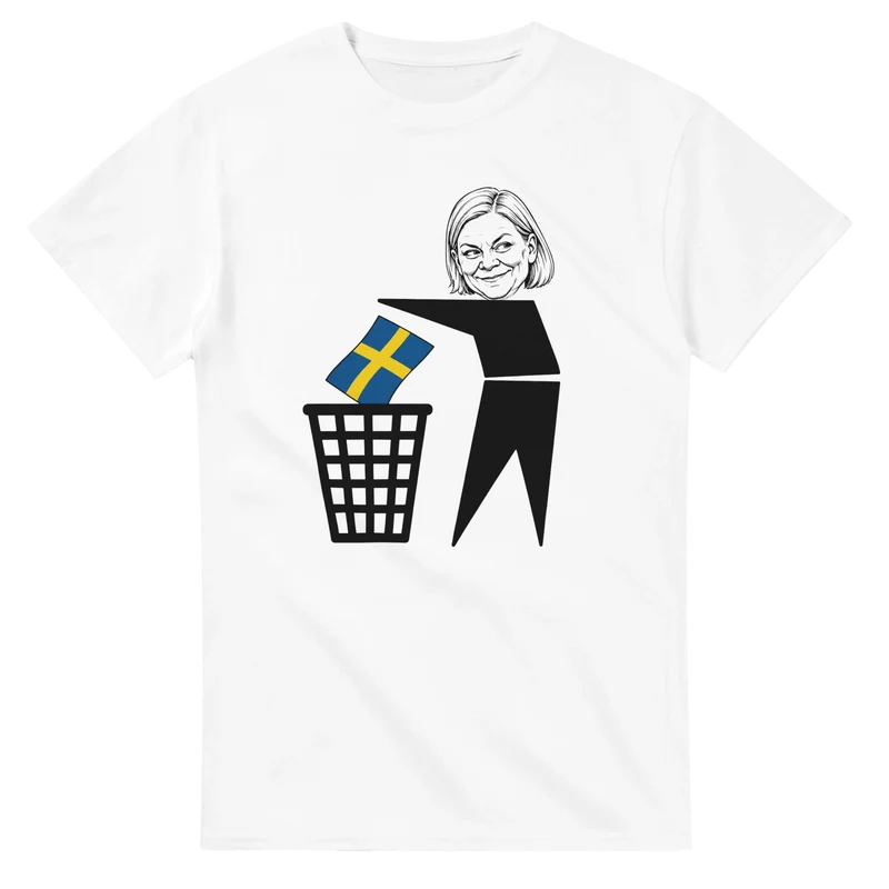 T-shirt - Sverige i papperskorgen | Maggan Edition