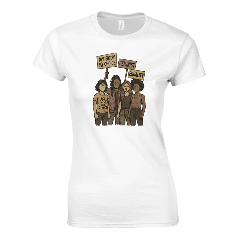 T-shirt Classic Dam - Feminist March
