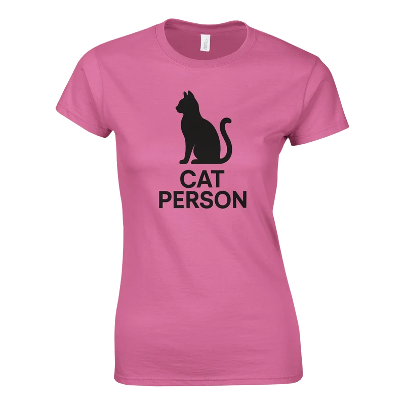 T-shirt Classic Dam - Cat Person