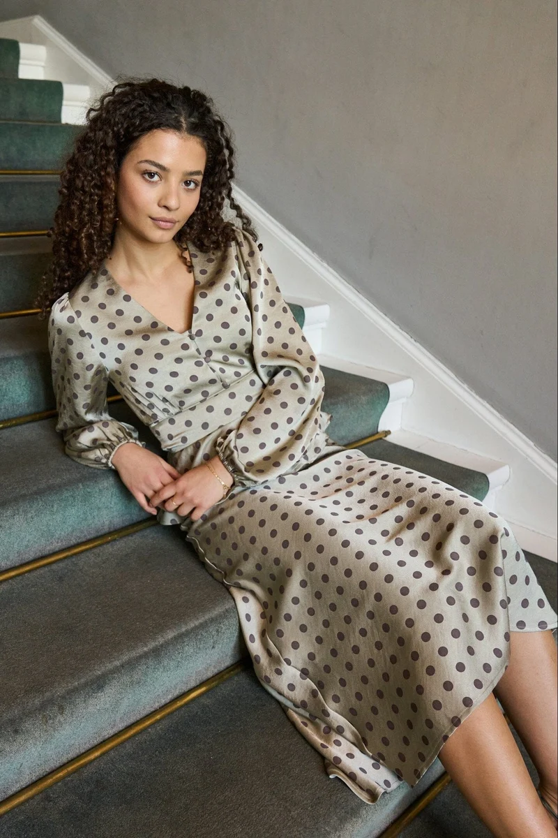 Neo Noir - Jellima Dotted Blouse 167743 - 236 - Pistachio