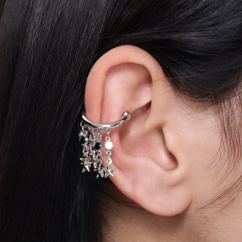 Punk Star Tofs örhängen för kvinnor