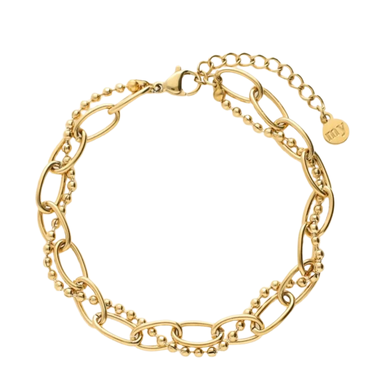 Bracelet double chain - Gold
