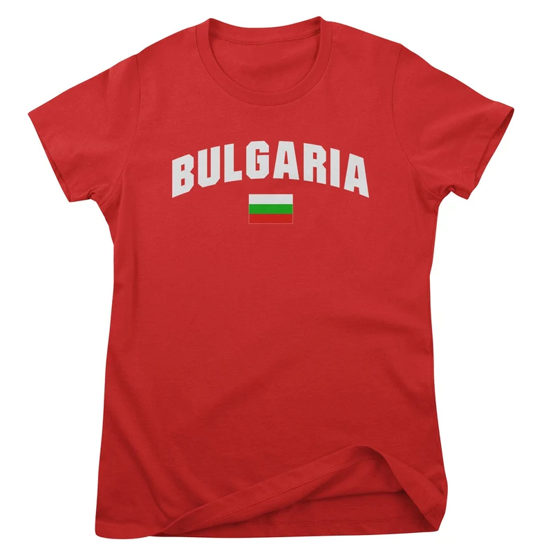 Bulgaria Flag Girly Tee