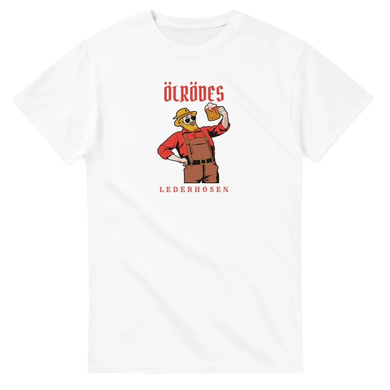 T-shirt Original - Ölrödes lederhosen