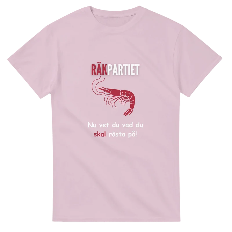 T-shirt - Räkpartiet - Nu vet du vad du skal rösta på!