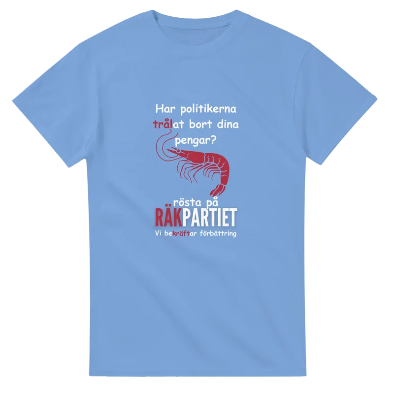 T-shirt - Räkpartiet trålar inte bort dina pengar