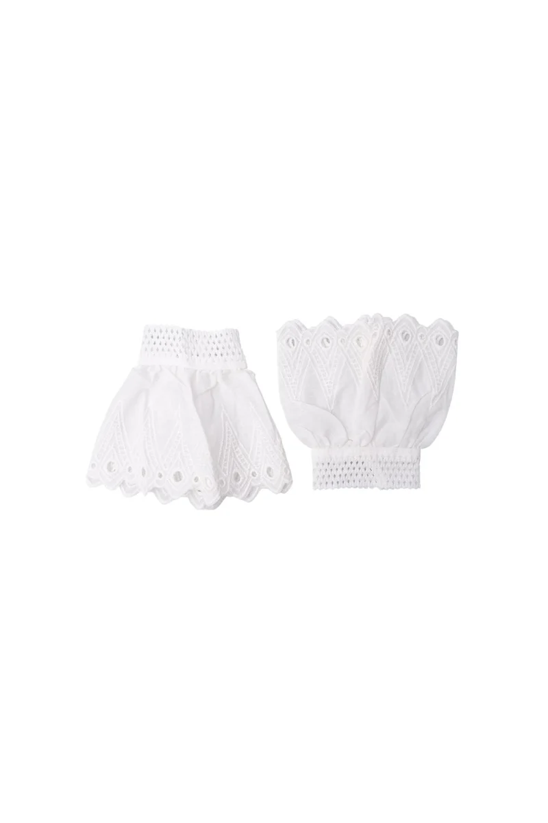 Black Colour - Bcreeva Lace Cuffs 208452 - White
