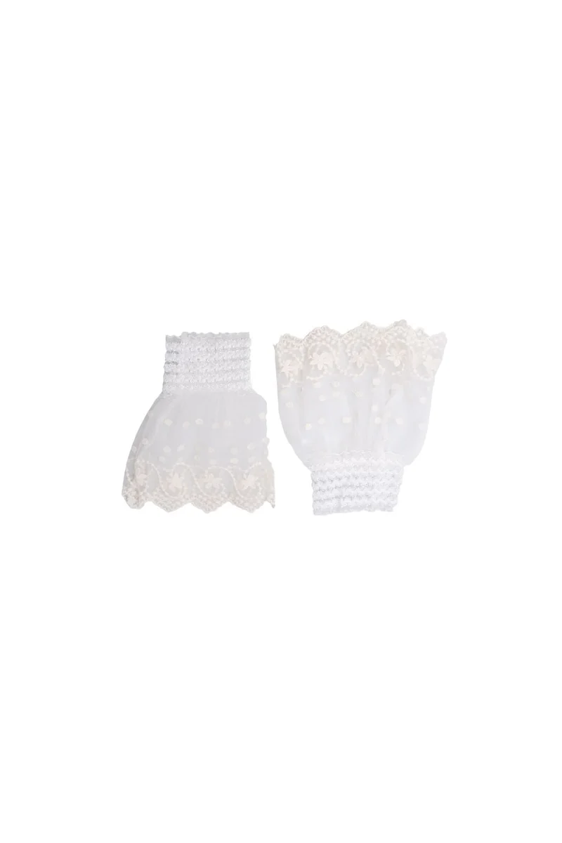 Black Colour - Bcreeva Lace Cuffs 208452 - Off White