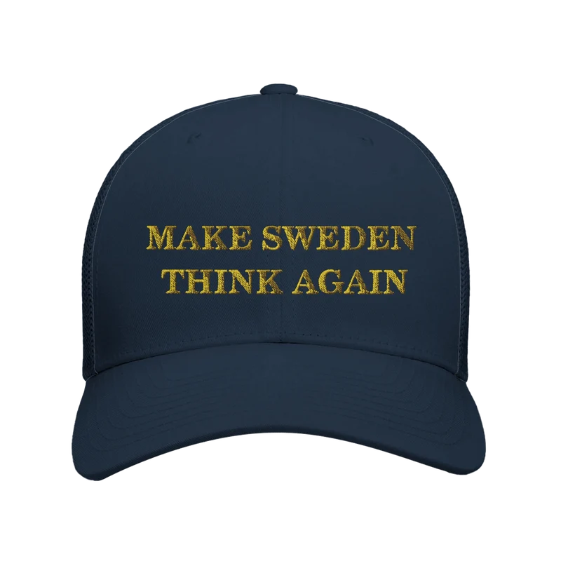 Retro Trucker Cap - Make Sweden Think Again