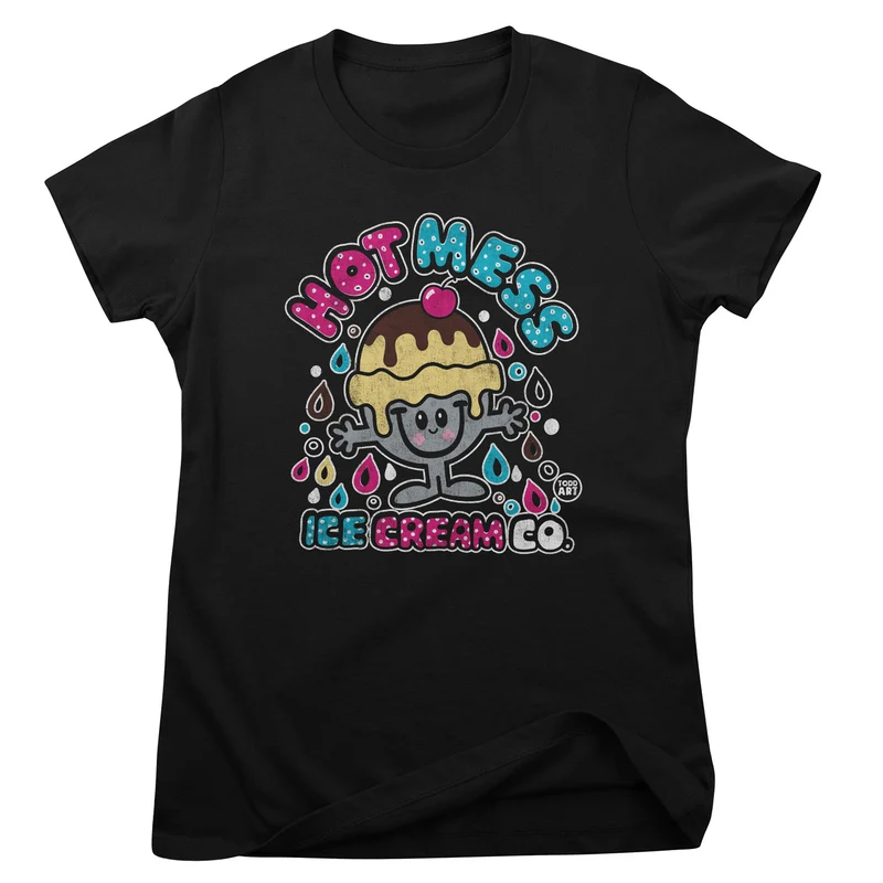 Hot Mess Ice Cream Co - ToddArt Girly Tee