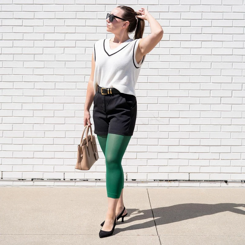Stay Cool Capri Tights - Foliage
