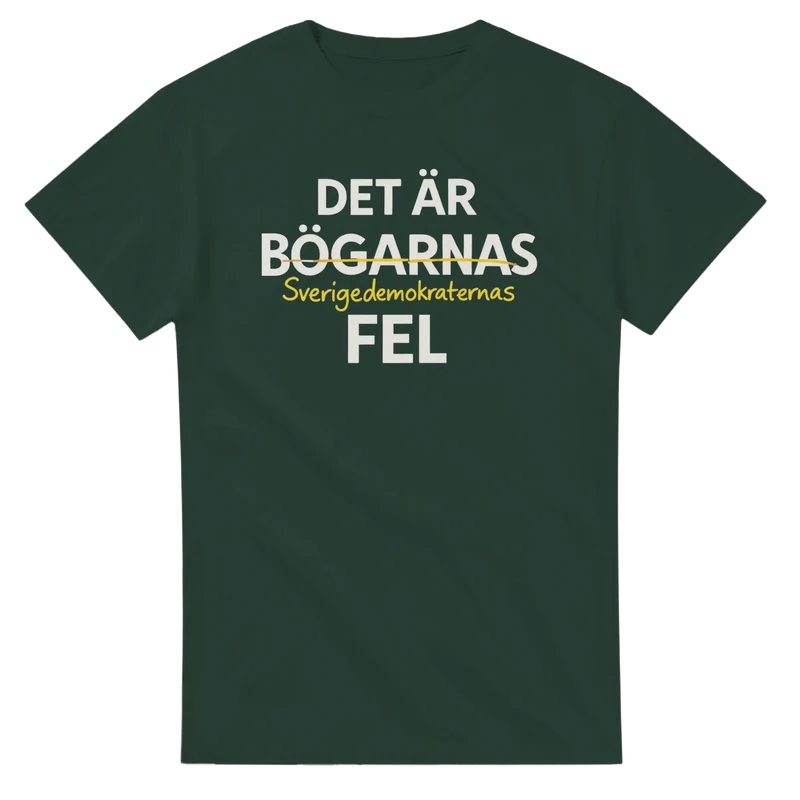 T-shirt - Det är bögarnas fel