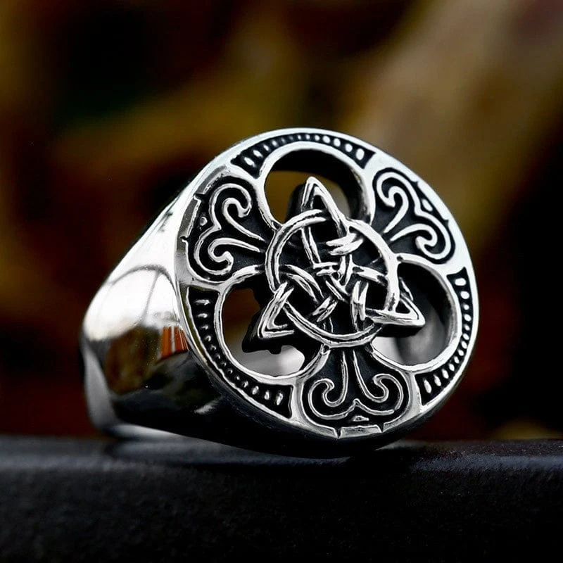Punk Celtic Knot Ring för män