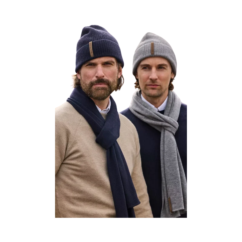 Geelong Knitted Scarf - Navy