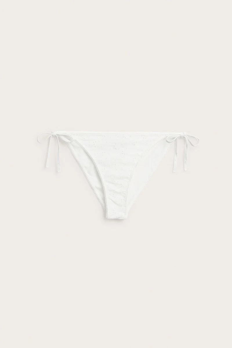 Women's white bikini bottoms