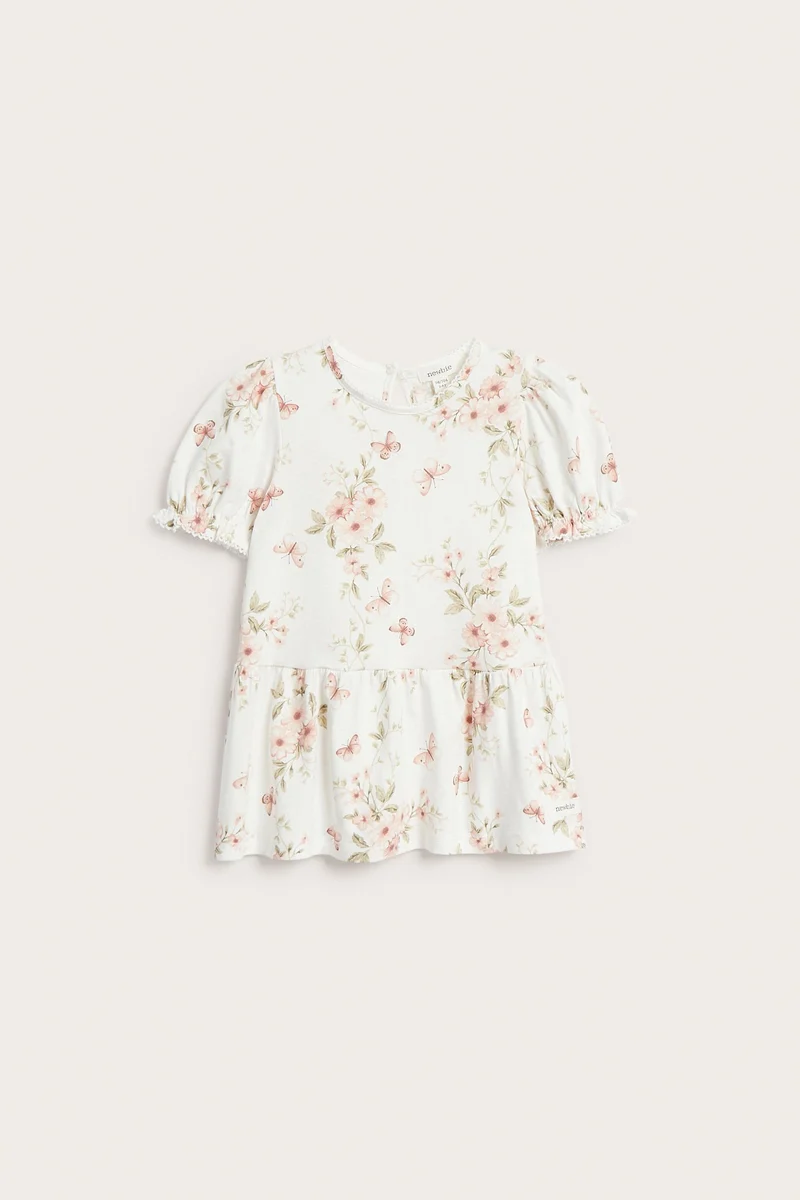 Kids butterflies peplum top