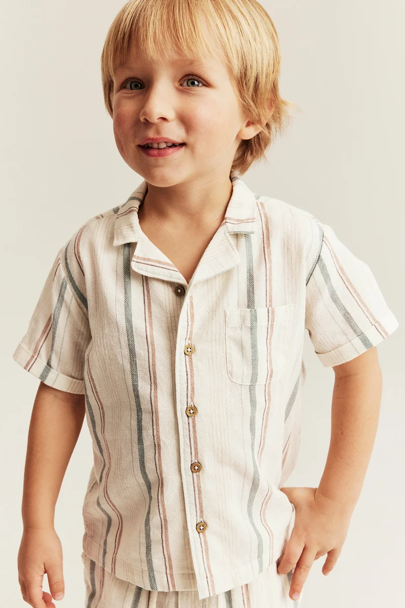 Kids striped short sleeve shirt