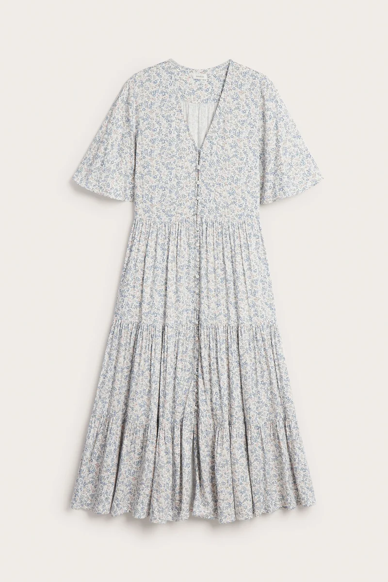 Women's white floral dress